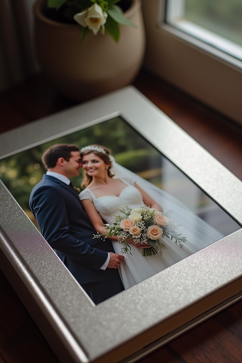 ausgefallene guenstige silberhochzeit geschenk basteln outline 4