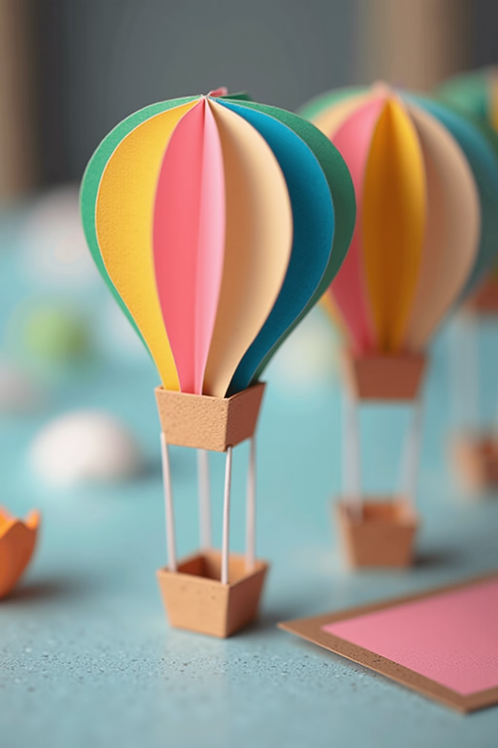 heissluftballon geschenk basteln outline 3