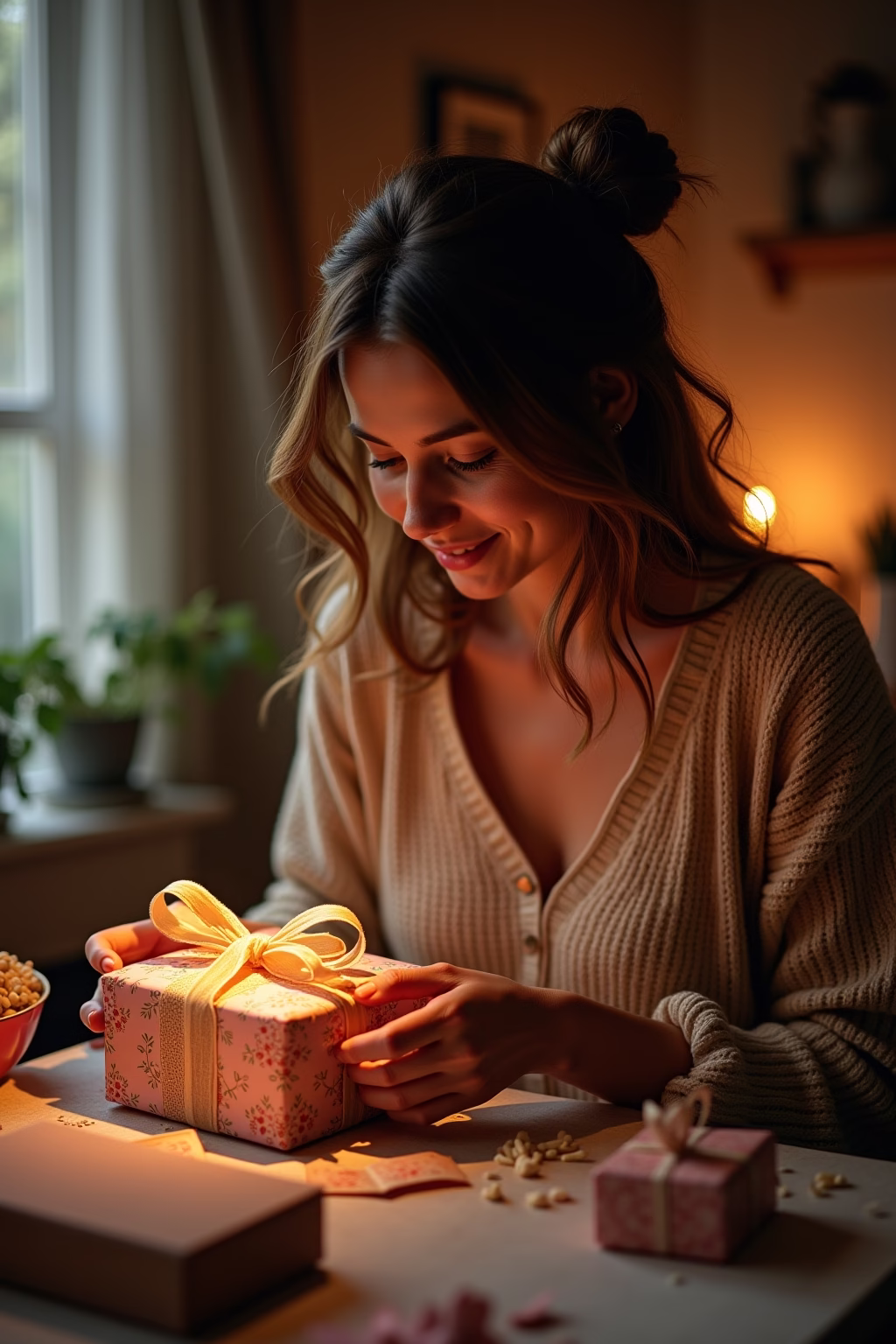 ideen selbstgemachte geschenk 40 geburtstag frau basteln outline 1