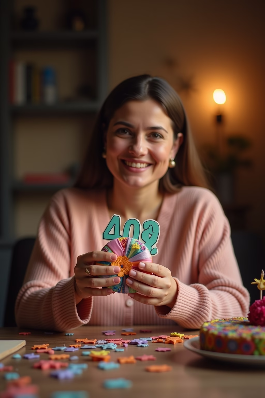 lustige selbstgemachte geschenk 40 geburtstag frau basteln outline 1