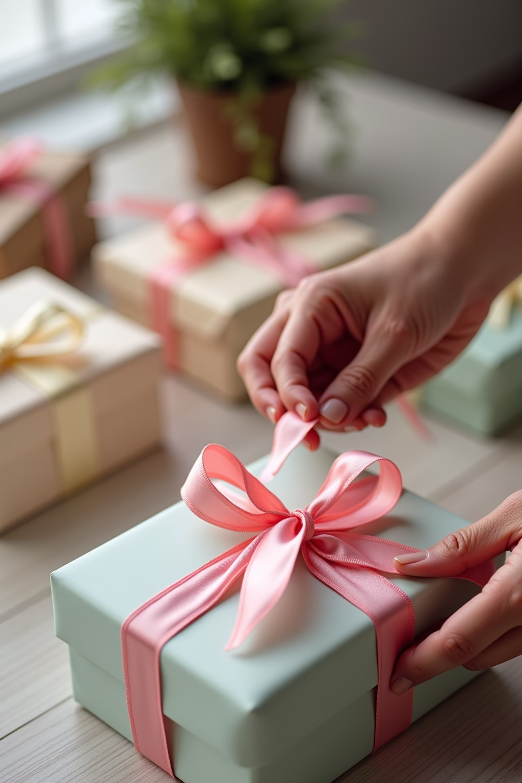 schleife binden geschenk outline 2