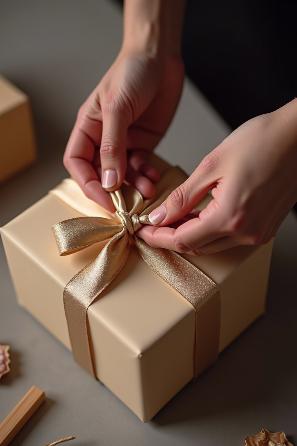 schleife binden geschenk outline 8